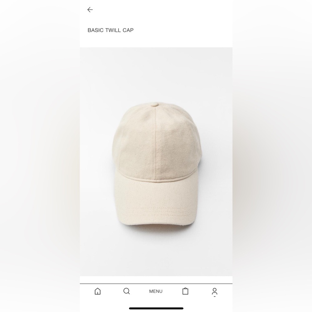 Zara basic twill cap S-M